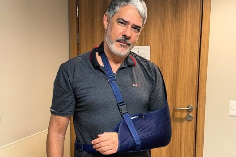 William Bonner explica acidente que sofreu: “Impacto muito forte”