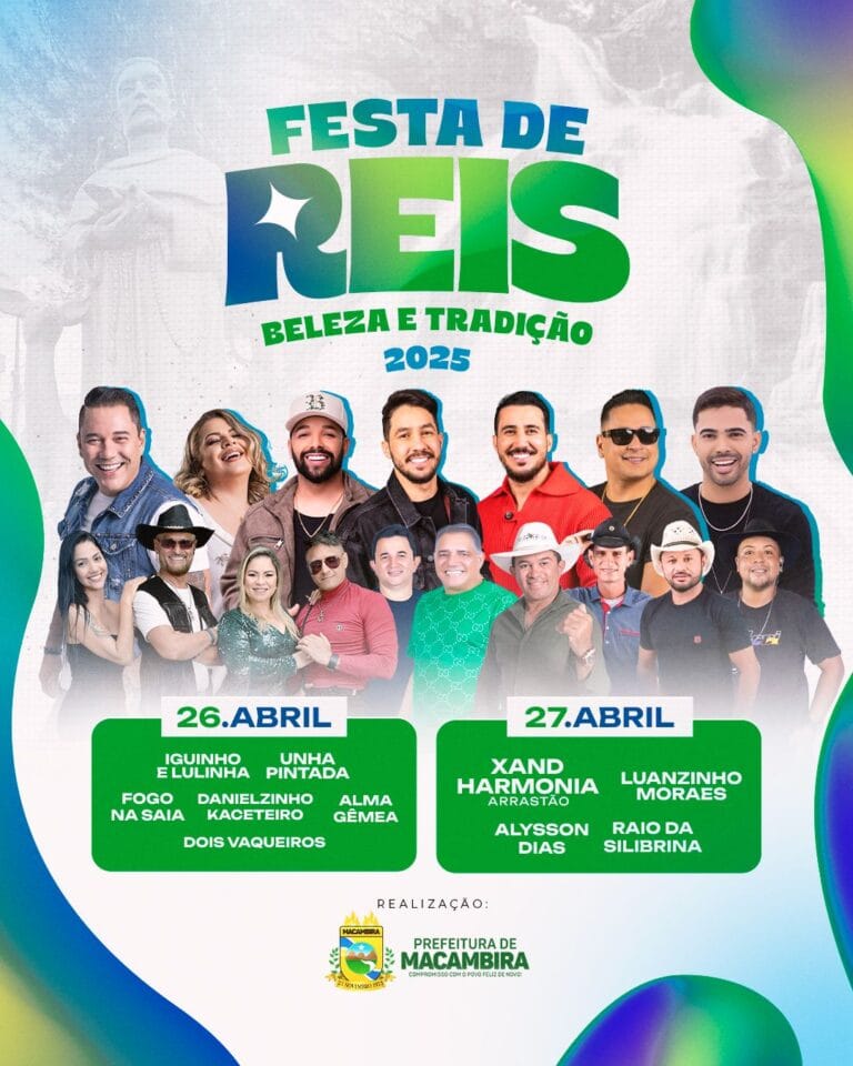 Festa de Reis movimentará Macambira no fim de semana com grandes atrações