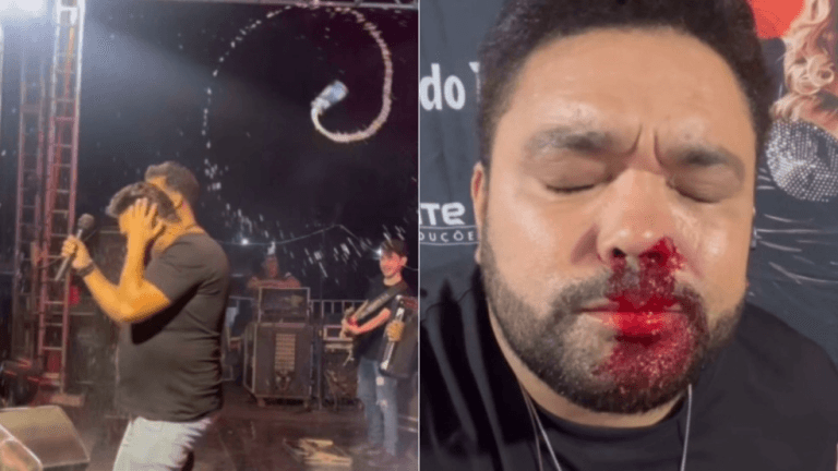 Vocalista da Malla 100 Alça é Atingido por Lata de Cerveja Durante Show