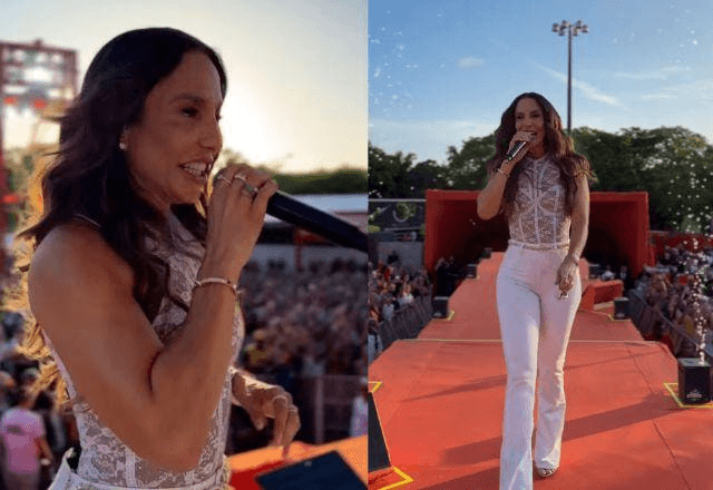 Ivete Sangalo retorna aos palcos em Salvador após anunciar separação.