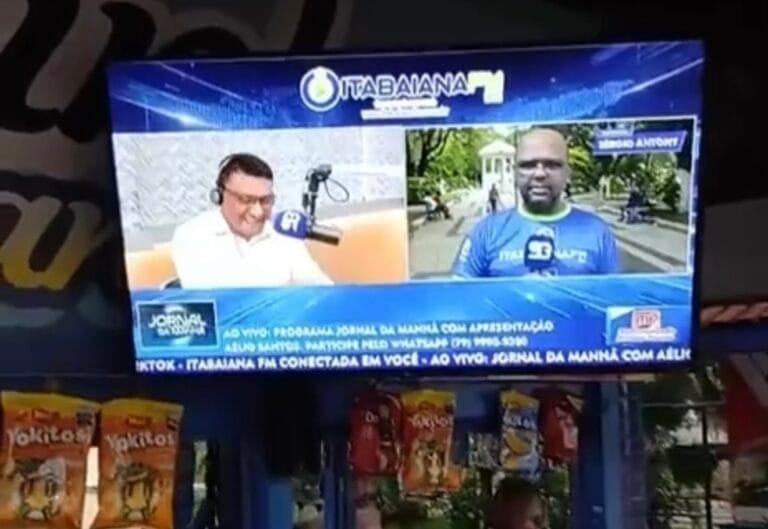 Jornal da Manhã é exibido ao vivo no Quiosque do Cebolinha