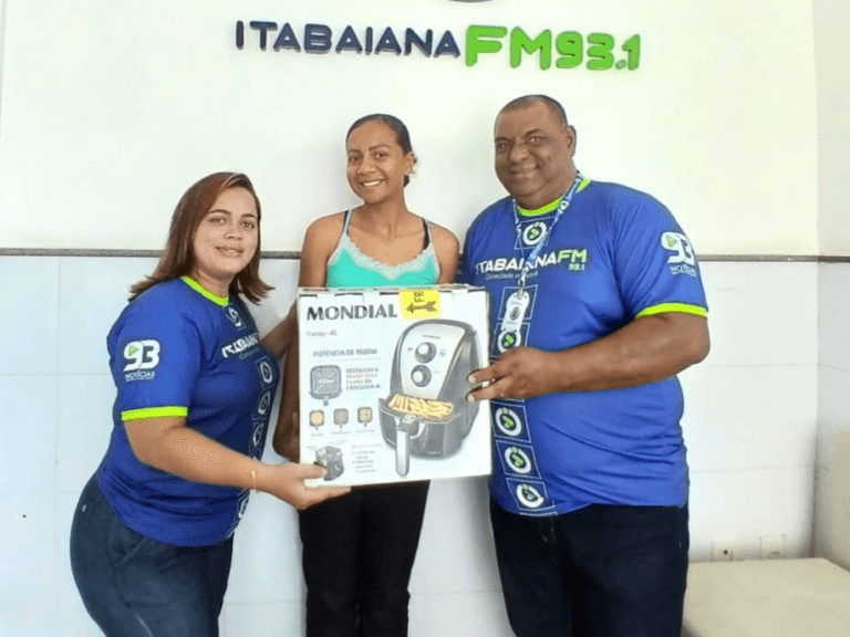 Ouvinte ganha fritadeira elétrica em sorteio da promoção de aniversário da 93.1