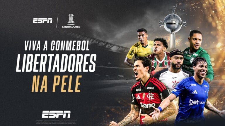 ESPN dedica mais de 22 horas ao início de brasileiros na Libertadores e na Sul-Americana