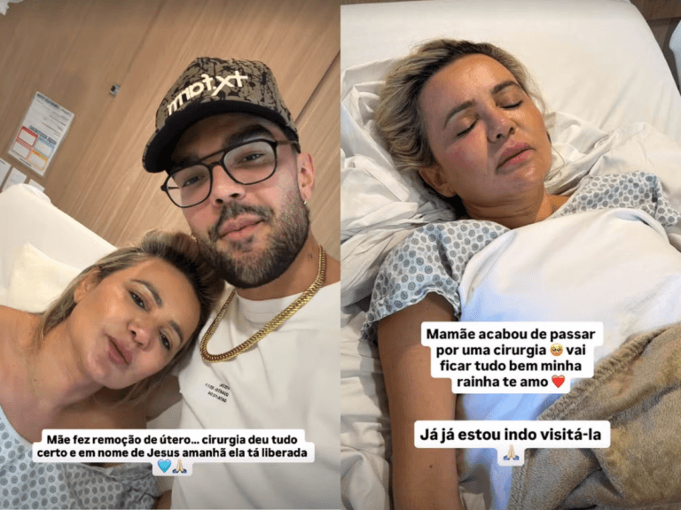 Mãe de Luan Pereira realiza cirurgia para retirada do útero e passa bem