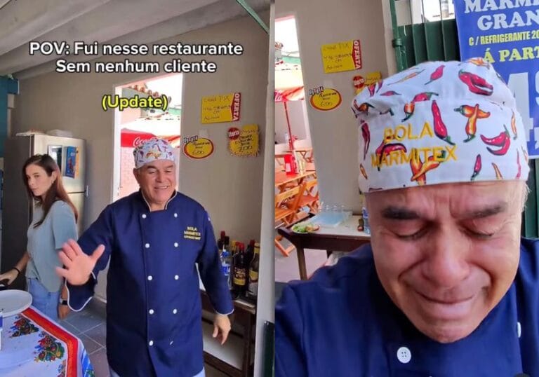Influencer divulga vídeo, restaurante lota e proprietário chora de gratidão em SP