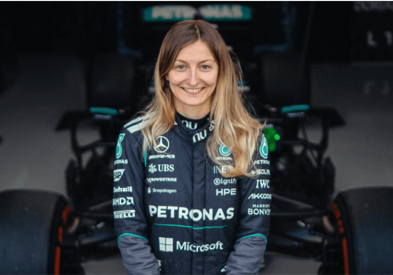 Doriane Pin completa 76 voltas em teste com Mercedes e encerra 50 anos sem mulheres na F1