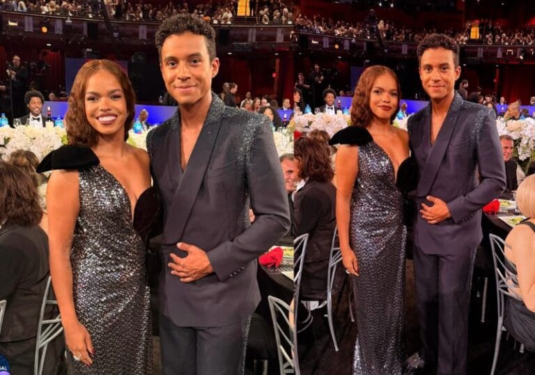Jeniffer Nascimento se encontra com Jaafar Jackson no AFI e elogia ator que vive Michael Jackson