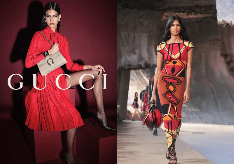 Modelo acreana de origem indígena é anunciada como novo rosto da Gucci