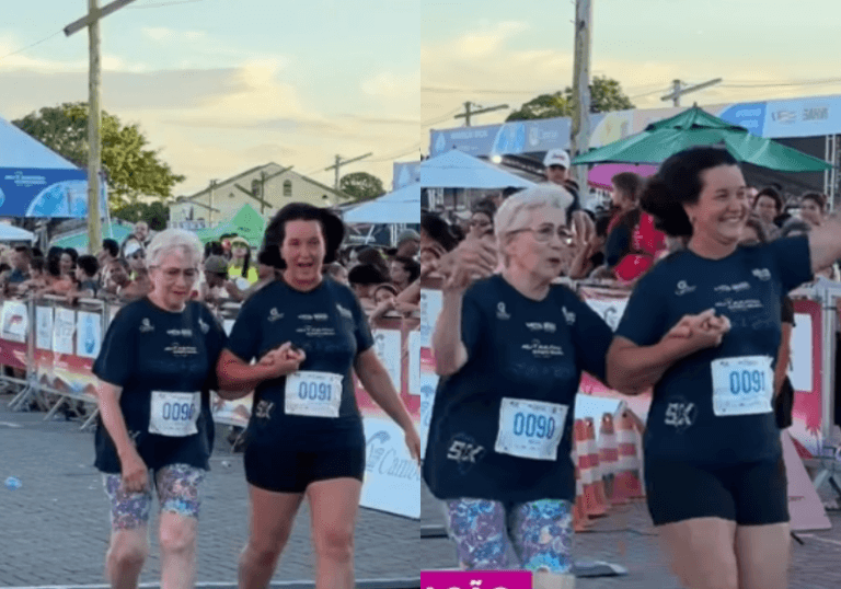 Idosa de 83 anos conclui prova de 5 km na Meia Maratona de Porto Seguro