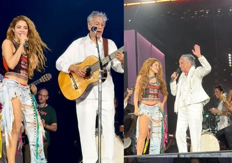 Shakira ensaia com Caetano, Bethânia e confirma Anitta para show gratuito hoje em Copacabana