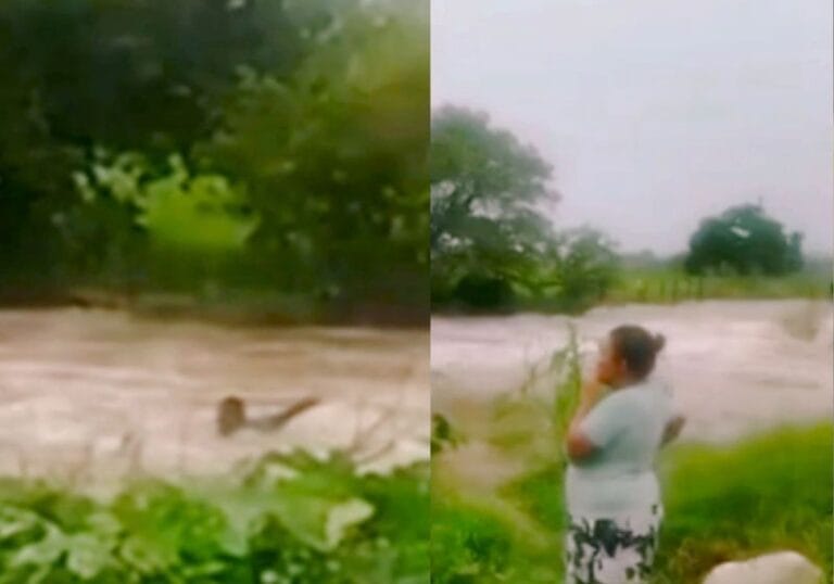 Morador se atira em rio e resgata mulher arrastada pela correnteza em Passira (PE)