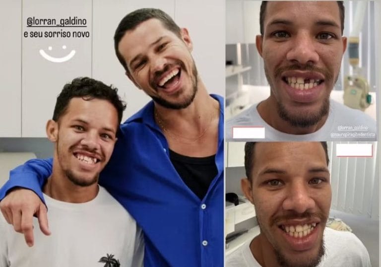 José Loreto leva sósia ao dentista no Rio e dá início à reconstrução do sorriso