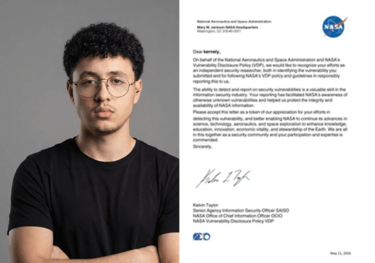 Estudante de 18 anos de Campo Grande recebe carta da NASA após apontar falha de segurança