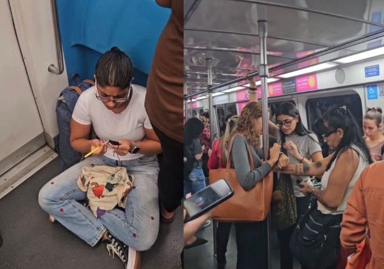 Vídeo mostra rotina tranquila em vagão exclusivo para mulheres no Metrô do Rio e alcança 2,2 milhões de views