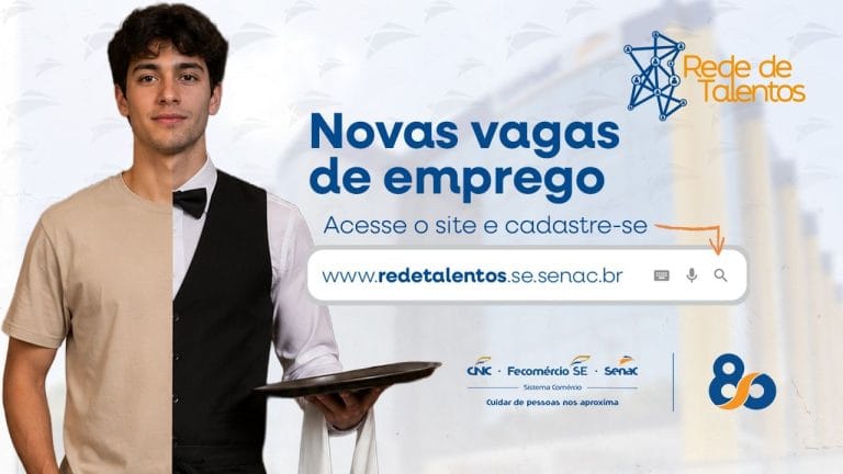 41 vagas de emprego abertas em Sergipe pelo Senac; veja como concorrer