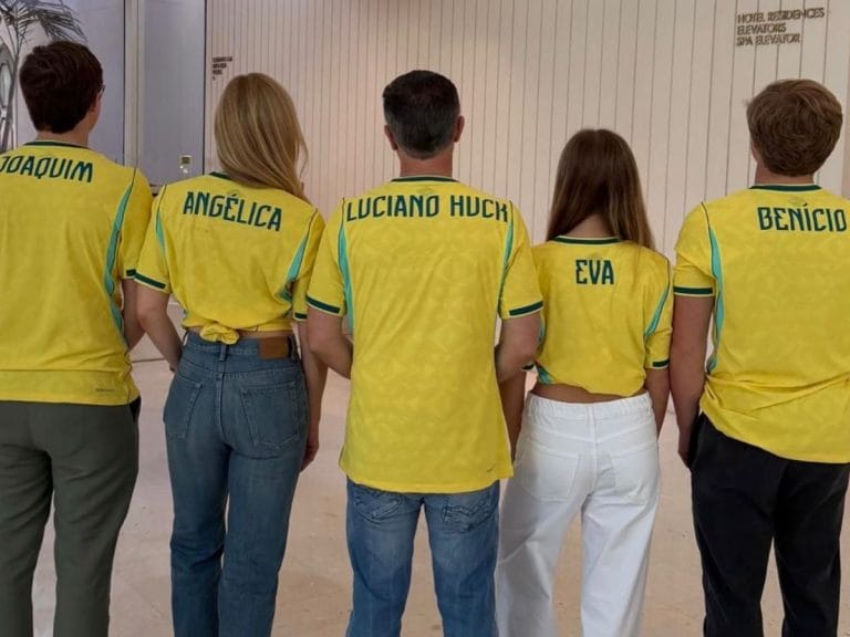 Angélica compartilha momentos da Copa do Mundo com a família nos EUA