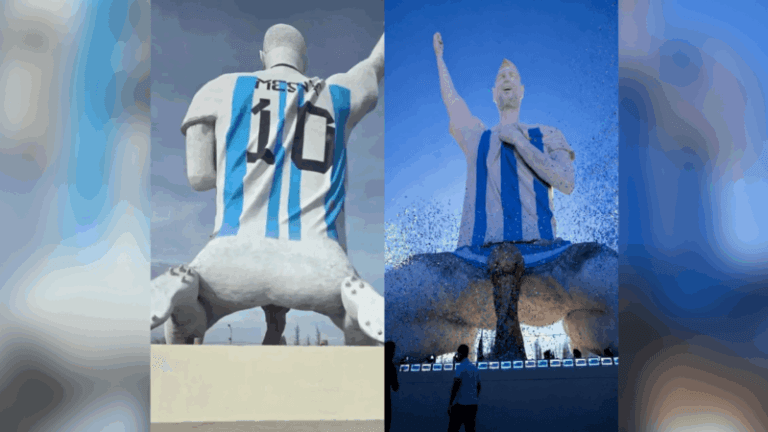 Argentina apresenta a maior estátua em homenagem a Messi com 26 metros