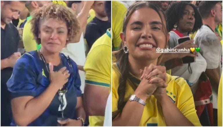 Atriz brasileira e par romântico viralizam torcendo pelo Brasil na Copa 2026