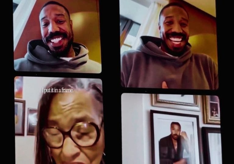 Michael B. Jordan surpreende vovó que o confundiu com neto em vídeo viral