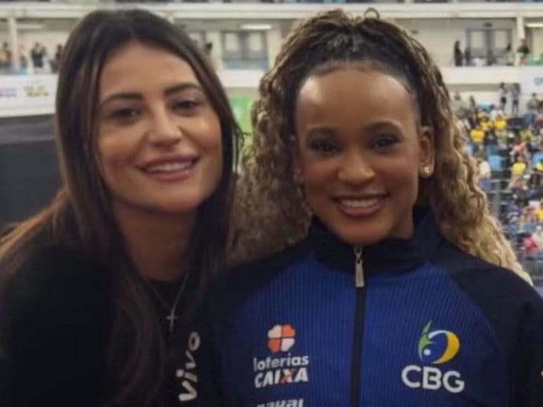 Rebeca Andrade nega romance após foto viralizar nas redes sociais