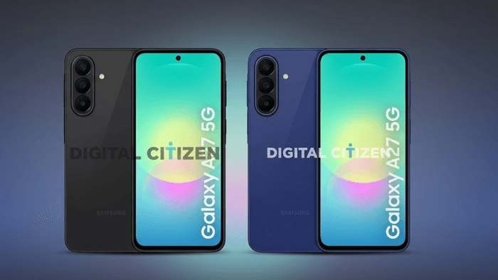 Samsung Galaxy A27 tem design revelado com tela AMOLED e IA