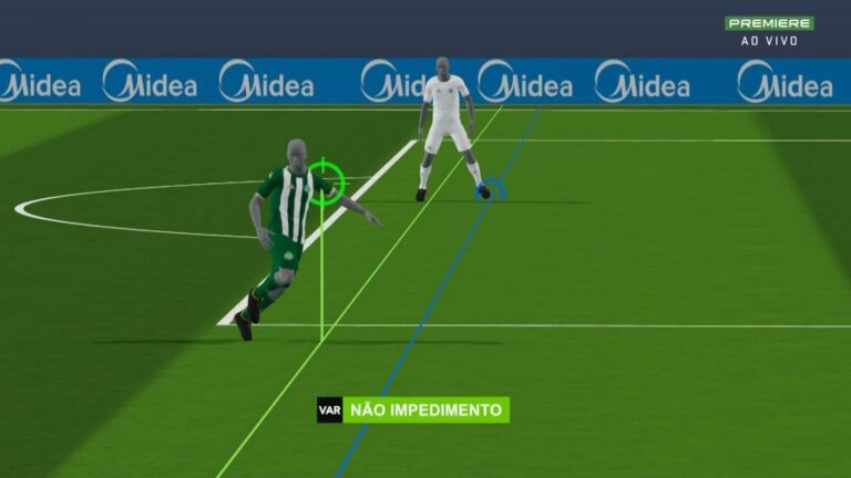 Impedimento semiautomático valida primeiro gol no Brasileirão