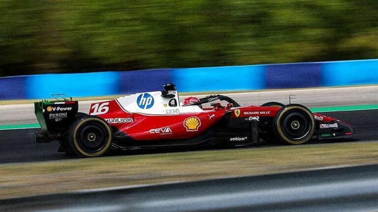 Leclerc domina TL1 do GP da Hungria; Verstappen 2º e Bortoleto 6º