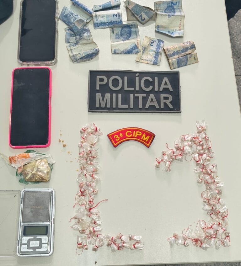 Mulher é presa em flagrante com mais de 100 pedras de crack em Maruim