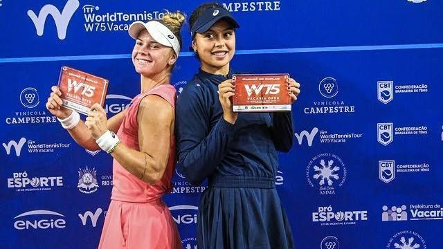 Naná Silva e Laura Pigossi viram jogo e vencem título do W75 de Vacaria