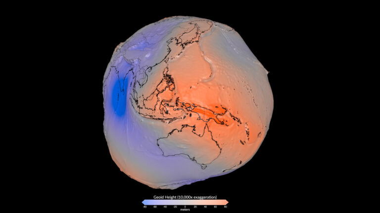 NASA lança modelo 3D interativo do geoide e mostra efeito da gravidade