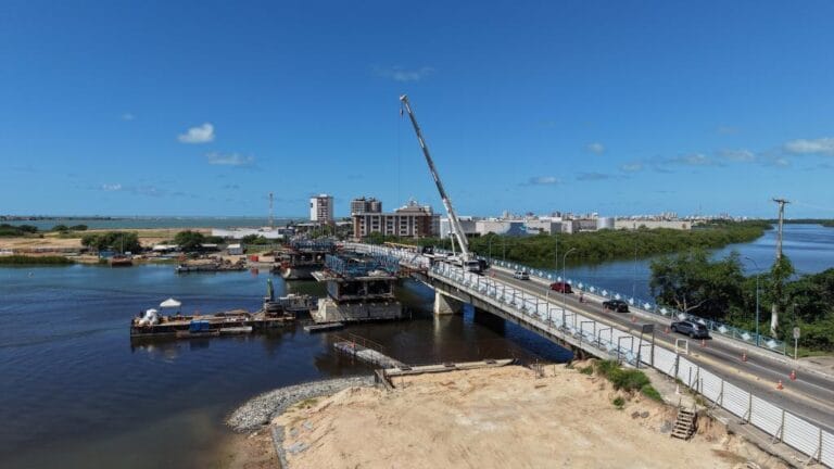 Ponte Godofredo Diniz em Aracaju avança e terá ‘Pare e Siga’ a partir de quinta-feira