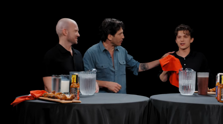 Tom Holland vomita e vira meme após provar frango superpicante no ‘Hot Ones’