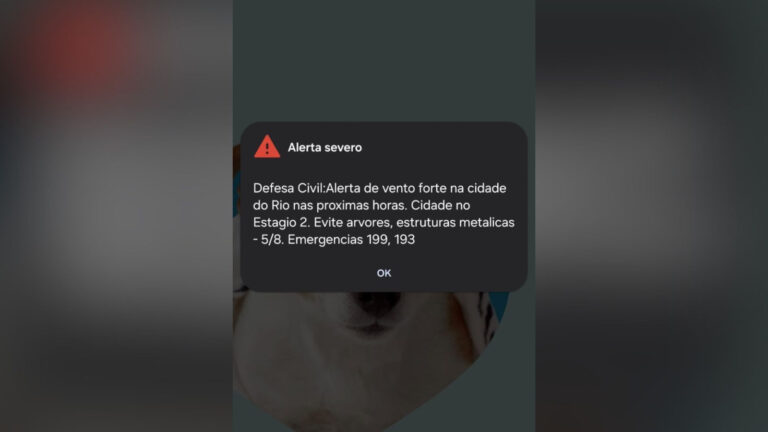 Defesa Civil decreta alerta severo no Rio por ventos fortes