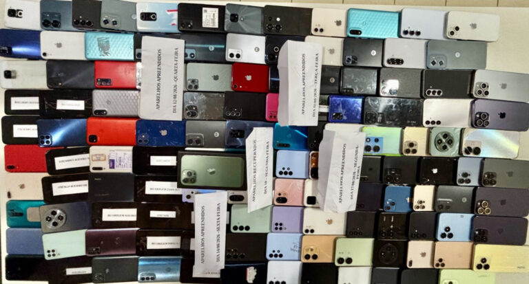 PC promove devolução de cerca de 700 celulares da Operação Última Chamada