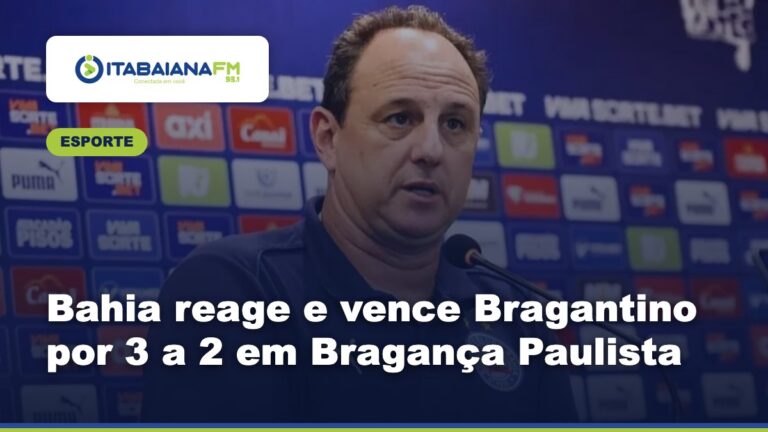 Bahia reage e vence Bragantino por 3 a 2 em Bragança Paulista
