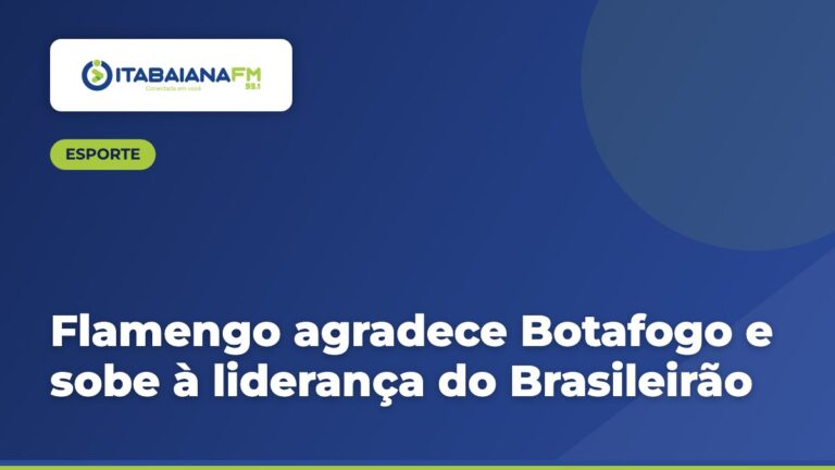 Flamengo agradece Botafogo e sobe à liderança do Brasileirão