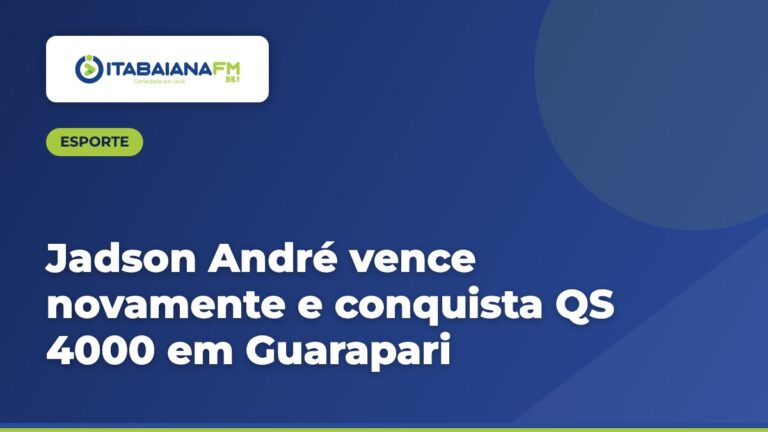 Jadson André vence novamente e conquista QS 4000 em Guarapari