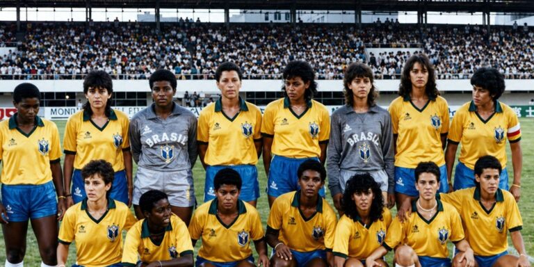 Desfile homenageia pioneiras do futebol feminino