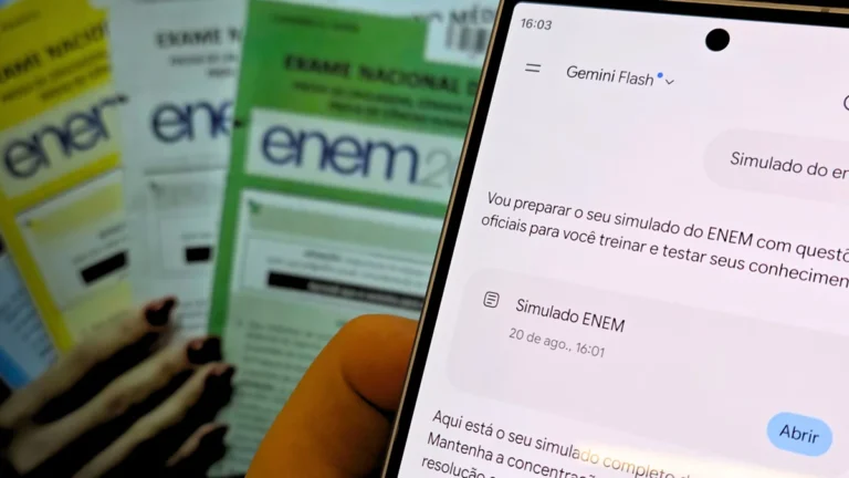 Google lança aulão grátis do Gemini para turbinar estudos do Enem