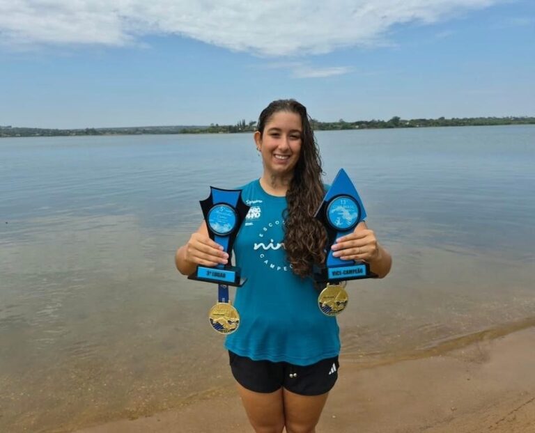 Sofia Duailibe soma seis medalhas e três ouros na Copa Brasil de Águas Abertas
