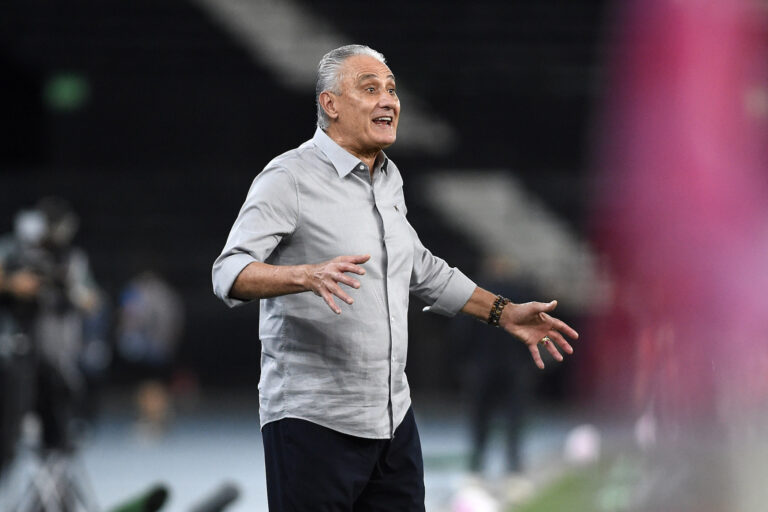 Tite invade o gramado e é expulso após gol anulado em Botafogo x Vasco